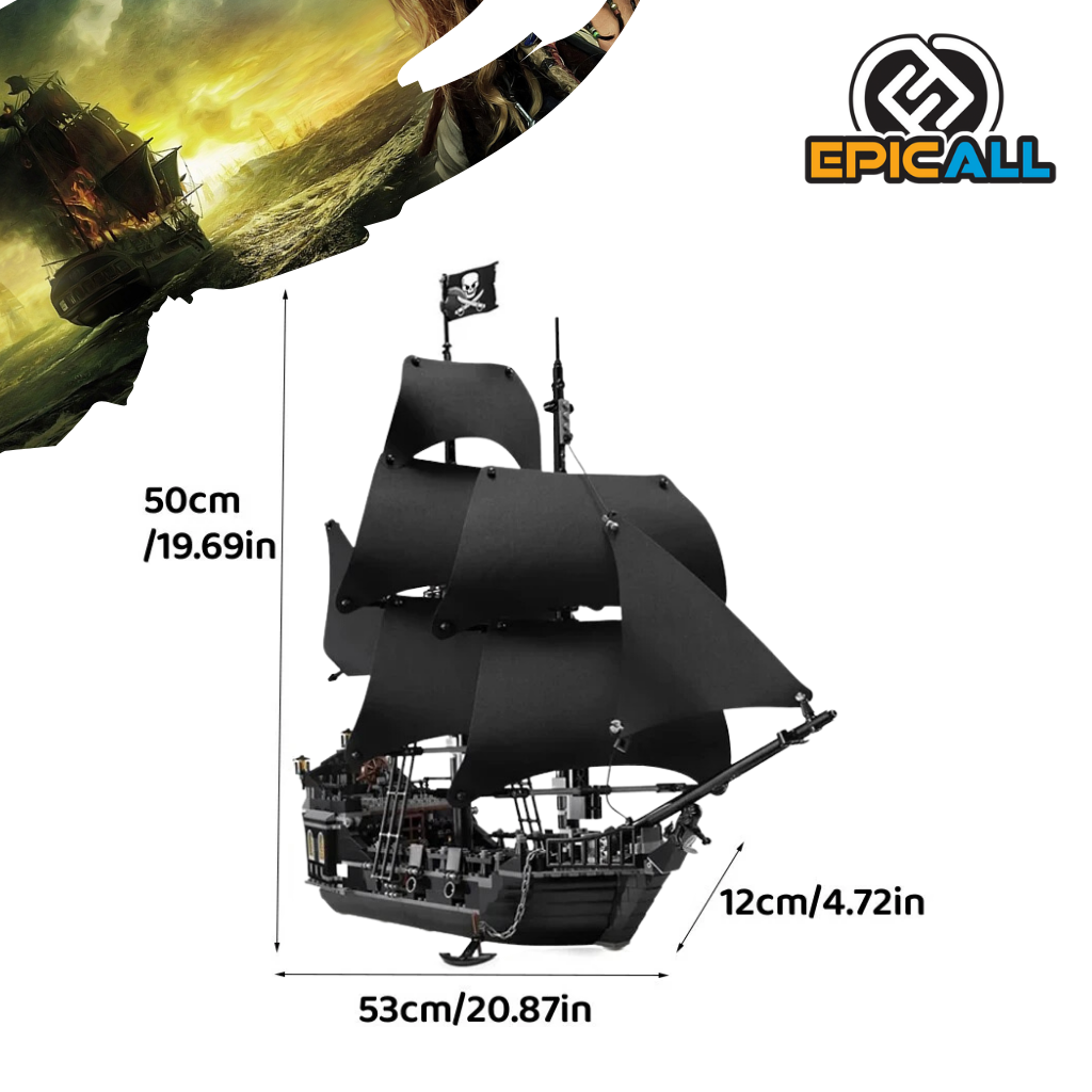 Foto del producto Set Blocks Piratas Del Caribe - Barco Perla Negra (875 Piezas)
