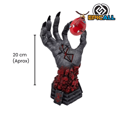 Estatua Decorativa Mano de Dios y Collar Behelit - Berserk