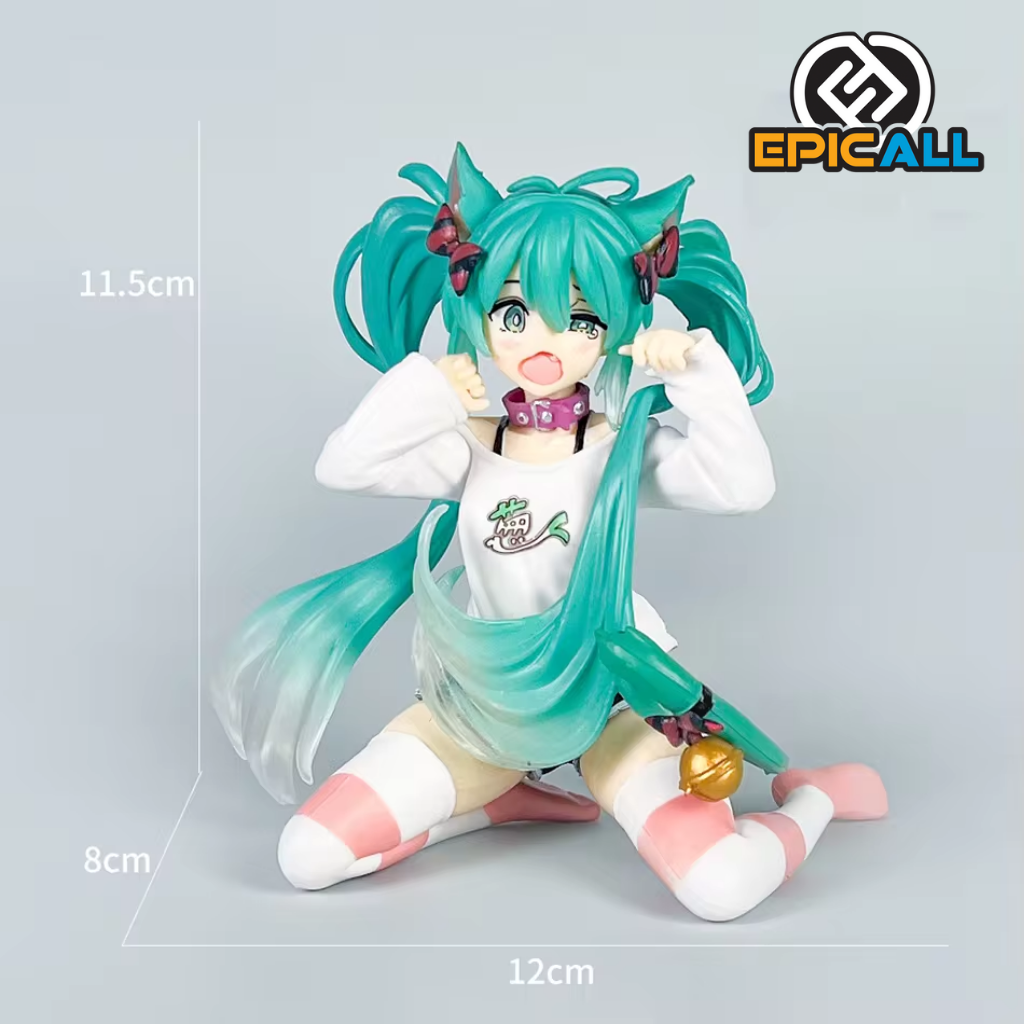 Medidas aproximadas de la figura de Hatsune Miku, 11.5cm de alto 
