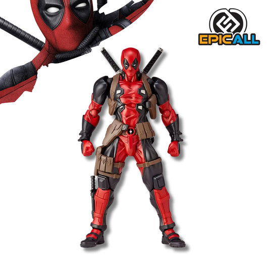 Figura Articulada Deadpool Amazing Yamaguchi - 15 cm con Detalles y Accesorios