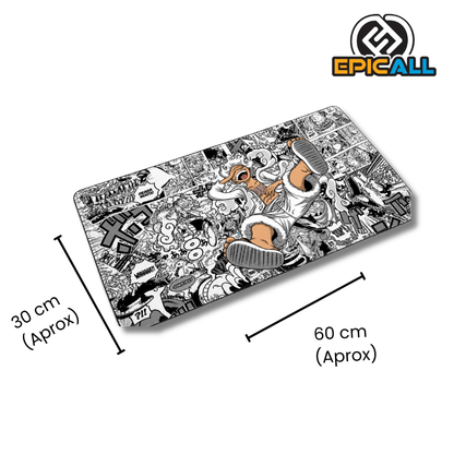 Mouse Pad Gamer 30x60 Diseño Luffy Gear Five - One Piece