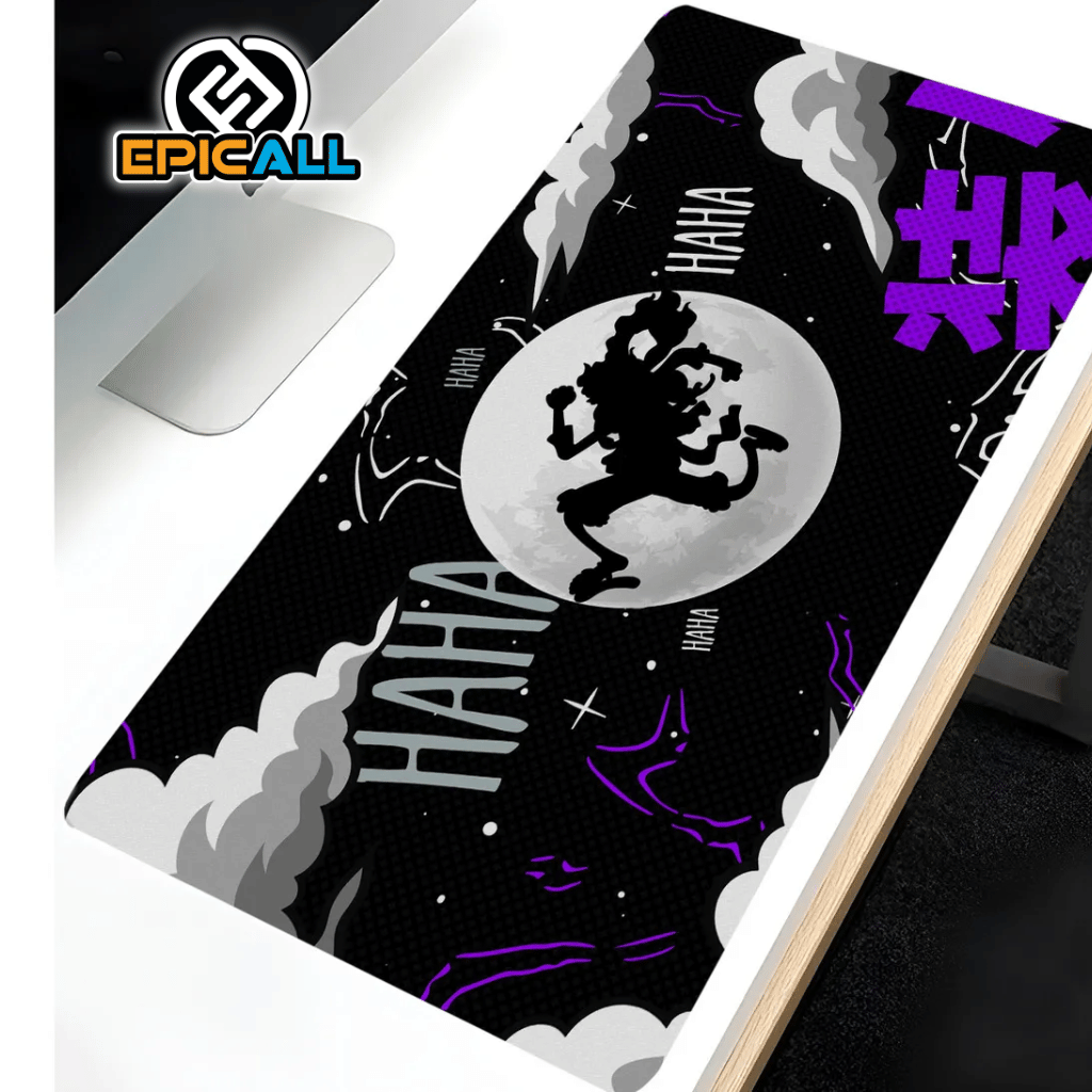 Mouse Pad Gamer 30x60 Diseño Luffy Gear Five Noche - One Piece