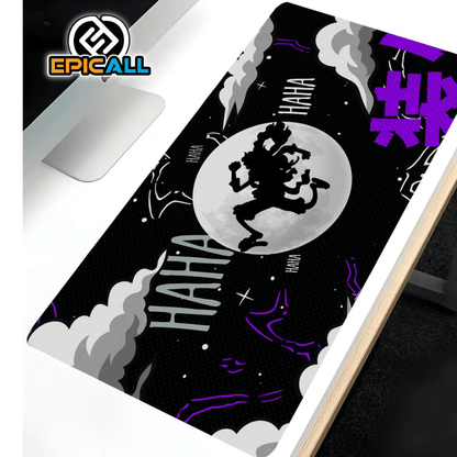Mouse Pad Gamer 30x60 Diseño Luffy Gear Five Noche - One Piece