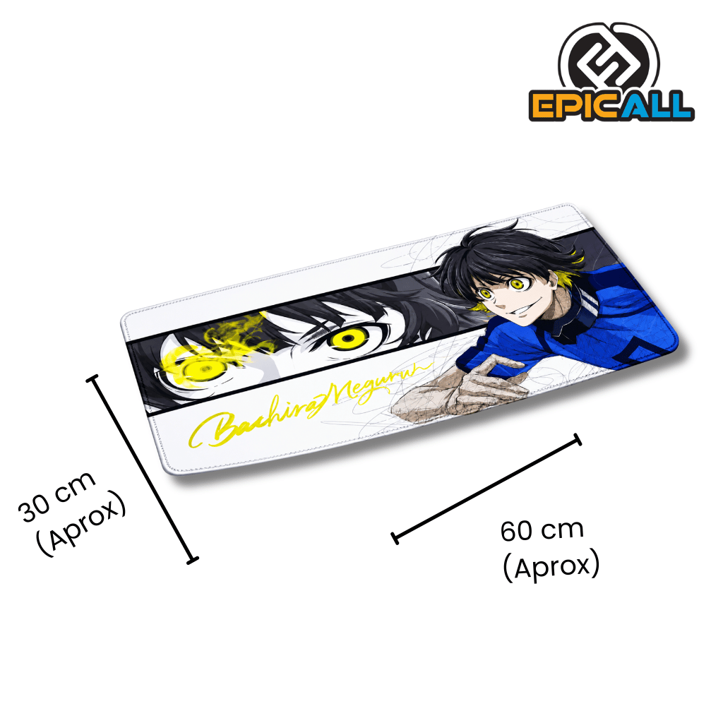 Mouse Pad Gamer 30x60 Diseño Meguru Bachira - Blue Lock
