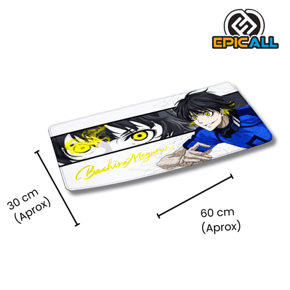 Mouse Pad Gamer 30x60 Diseño Meguru Bachira - Blue Lock