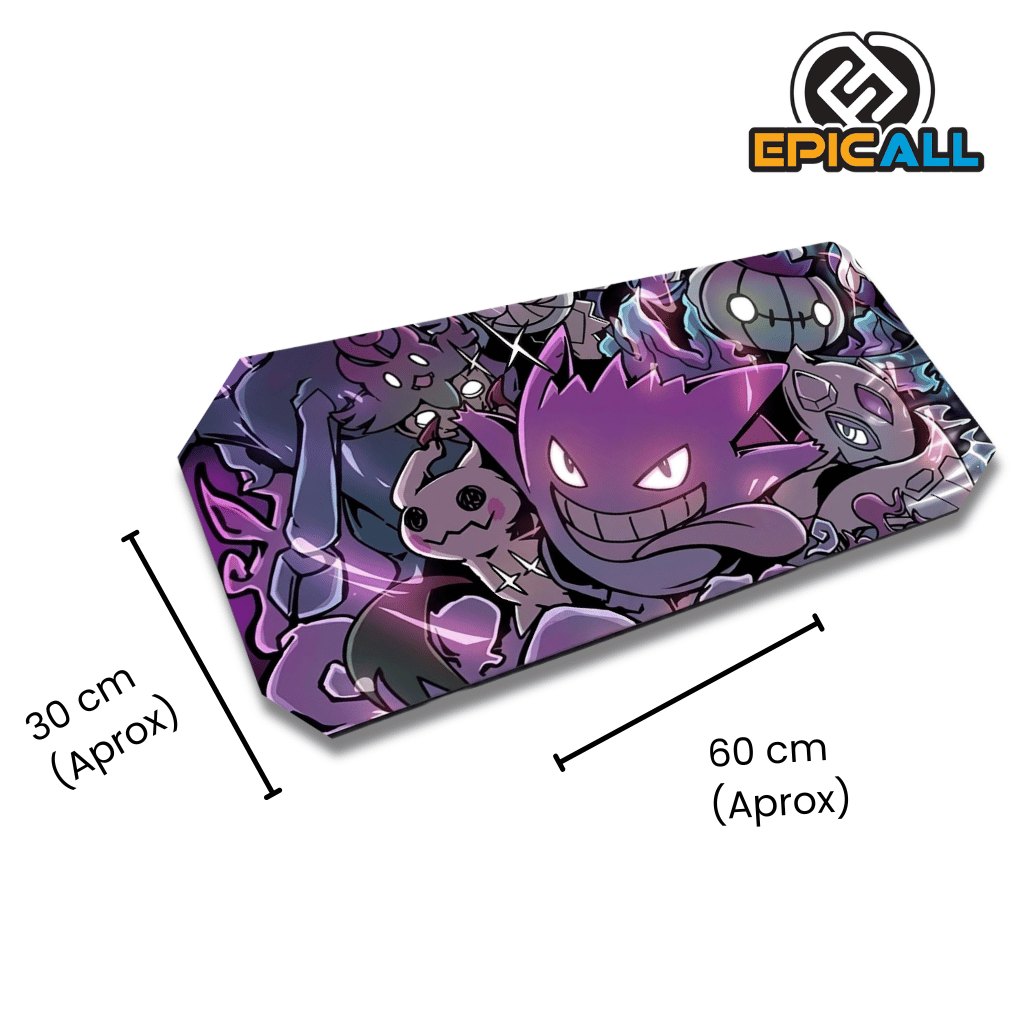 Mouse Pad Pokemon Fantasmas Gengar 30x60