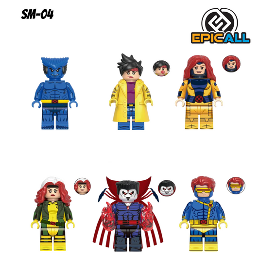 Pack Mini Figuras Blocks - Xmen (SM-04)