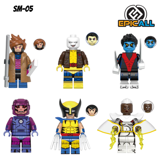 Pack Mini Figuras Blocks - Xmen (SM-05)