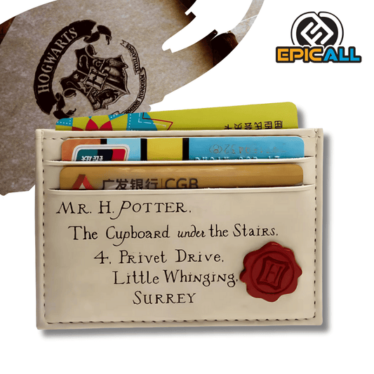 Billetera y Porta Tarjetas Delgado - Harry Potter - Carta De Hogwarts