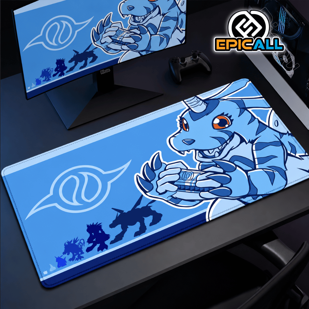 Mouse Pad Gamer 30x60 Diseño Gabumon - Digimon