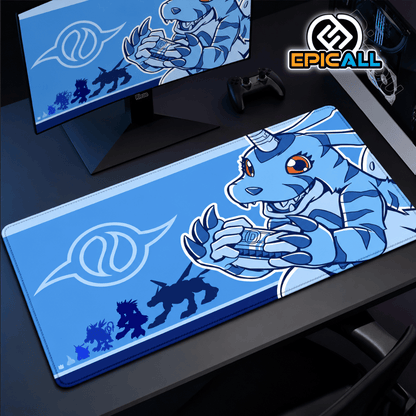 Mouse Pad Gamer 30x60 Diseño Gabumon - Digimon