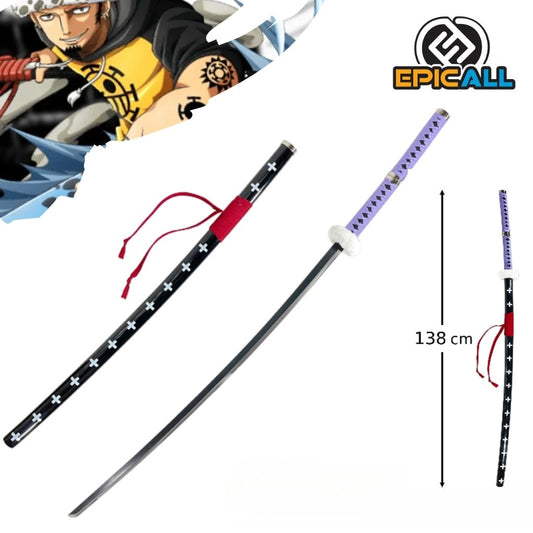 Foto de Replica de Acero - Kikoku Trafalgar Law katana larga ONE PIECE