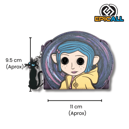 Billetera, Monedero y Tarjetero 3 en 1 Coraline - Edición "La Puerta Secreta"