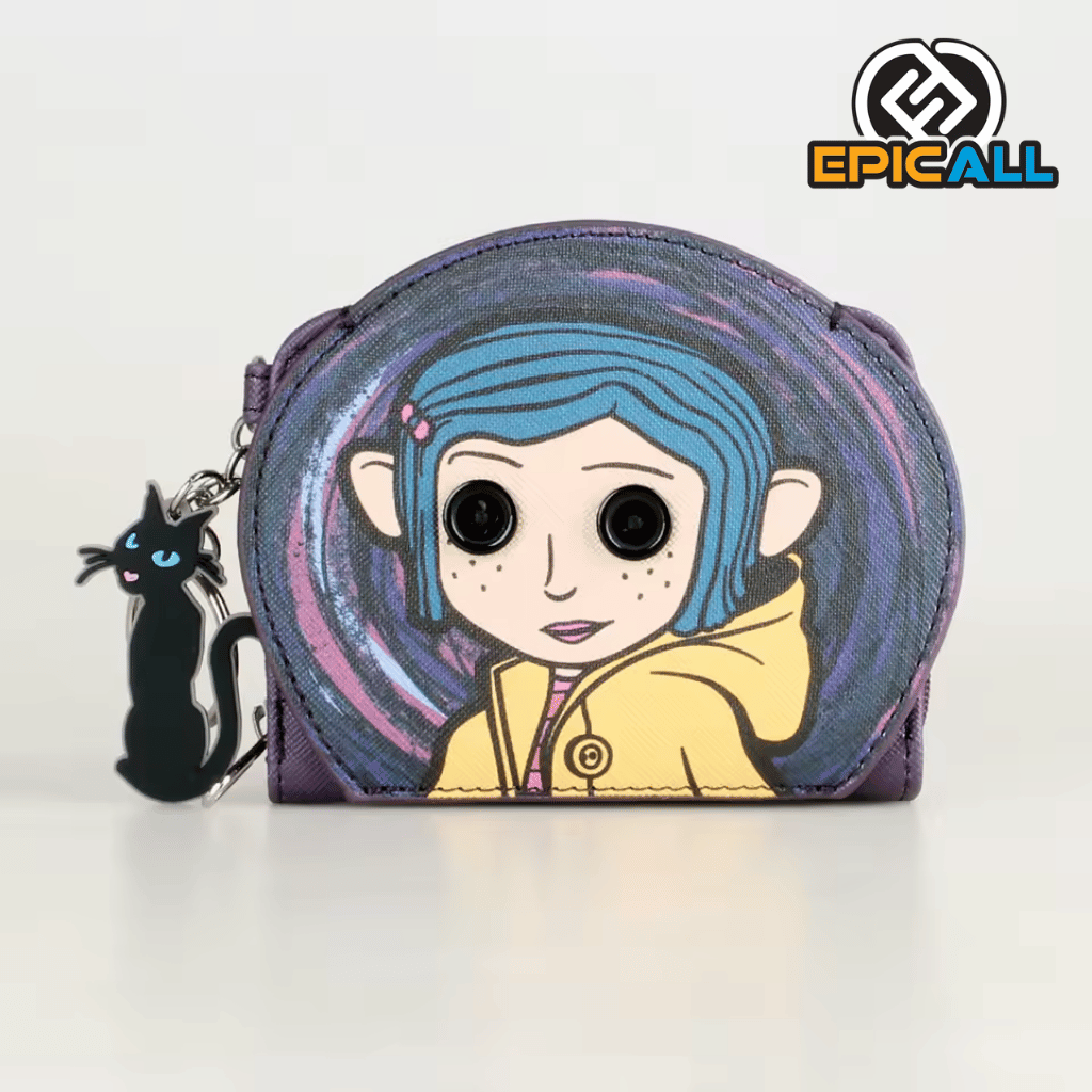Billetera, Monedero y Tarjetero 3 en 1 Coraline - Edición "La Puerta Secreta"