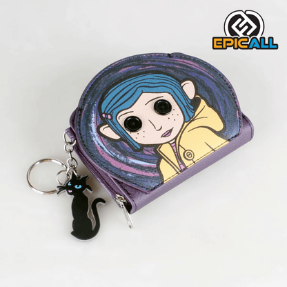 Billetera, Monedero y Tarjetero 3 en 1 Coraline - Edición "La Puerta Secreta"