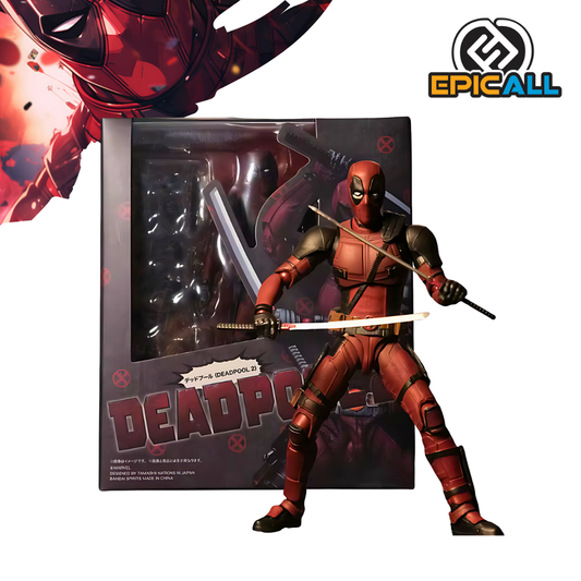 Figura de Acción Articulada - Deadpool 15cm | Detalles Realistas y Articulaciones Múltiples