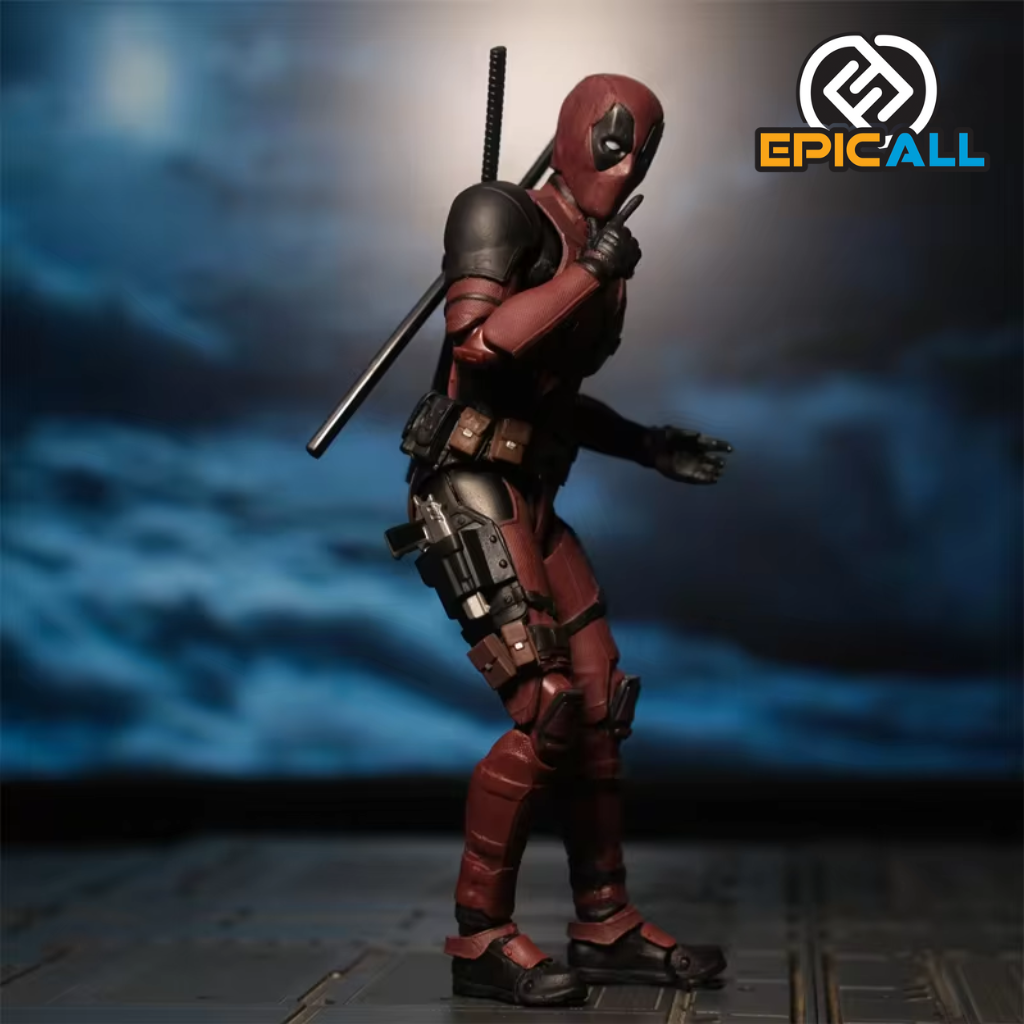 Figura de Acción Articulada - Deadpool 15cm | Detalles Realistas y Articulaciones Múltiples