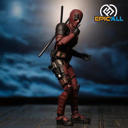 Figura de Acción Articulada - Deadpool 15cm | Detalles Realistas y Articulaciones Múltiples