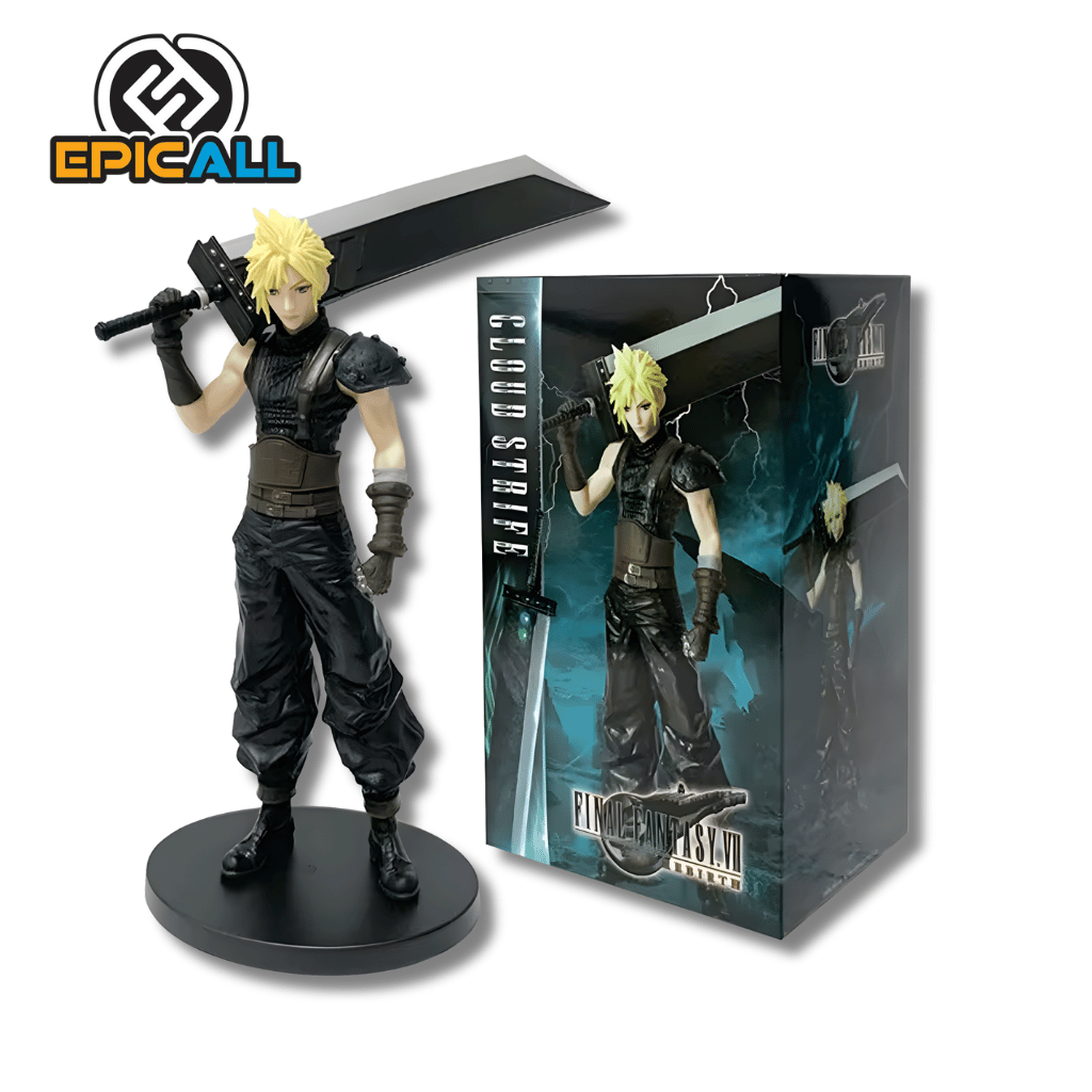 Figura Estatua De Cloud Strife Relax Pose 22cm - Final Fantasy 7