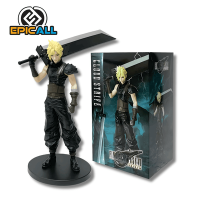 Figura Estatua De Cloud Strife Relax Pose 22cm - Final Fantasy 7
