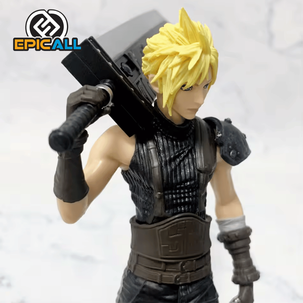 Figura Estatua De Cloud Strife Relax Pose 22cm - Final Fantasy 7