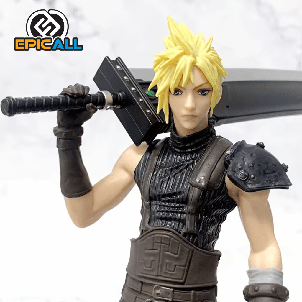 Figura Estatua De Cloud Strife Relax Pose 22cm - Final Fantasy 7