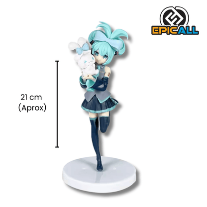 Figura Estatua Hatsune Miku con Cinnamoroll 20cm