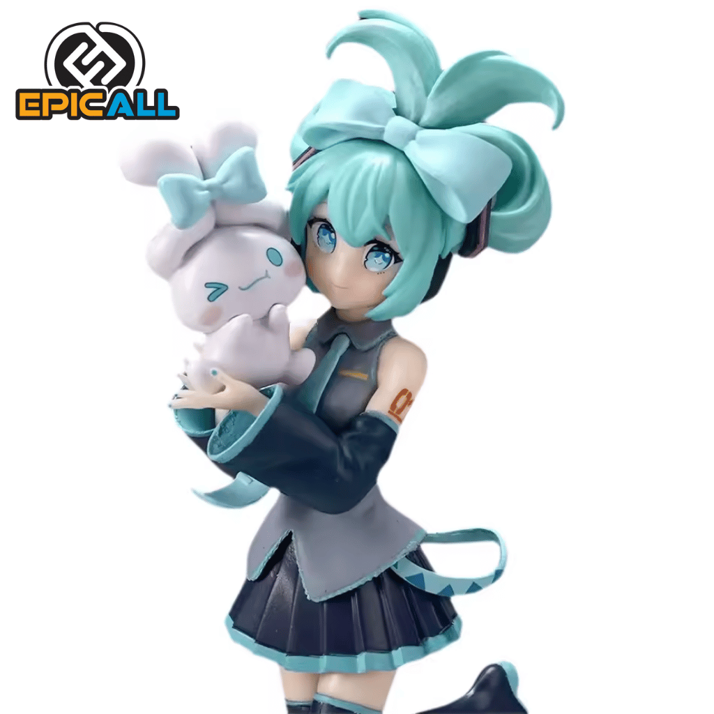 Figura Estatua Hatsune Miku con Cinnamoroll 20cm