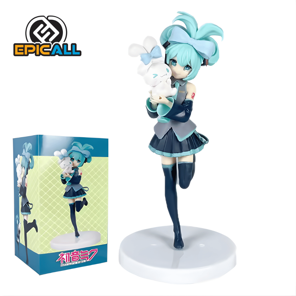 Figura Estatua Hatsune Miku con Cinnamoroll 20cm