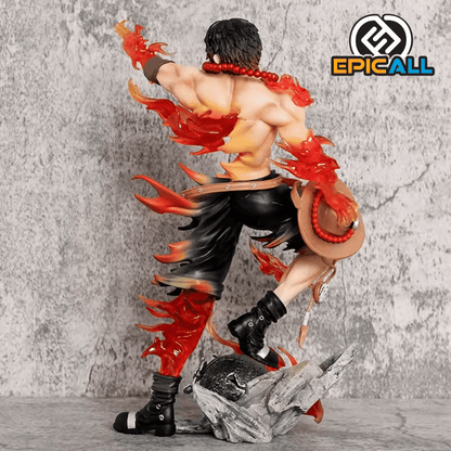 Figura Estatua Portgas D Ace en Llamas 26cm - One Piece