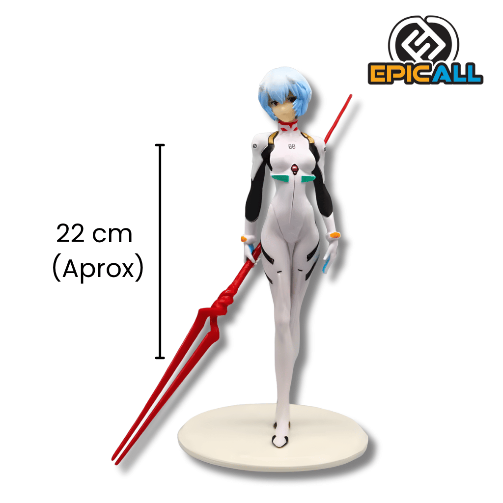 Figura Estatua Rei Ayanami C/ Lanza De Longinus 22cm - Evangelion