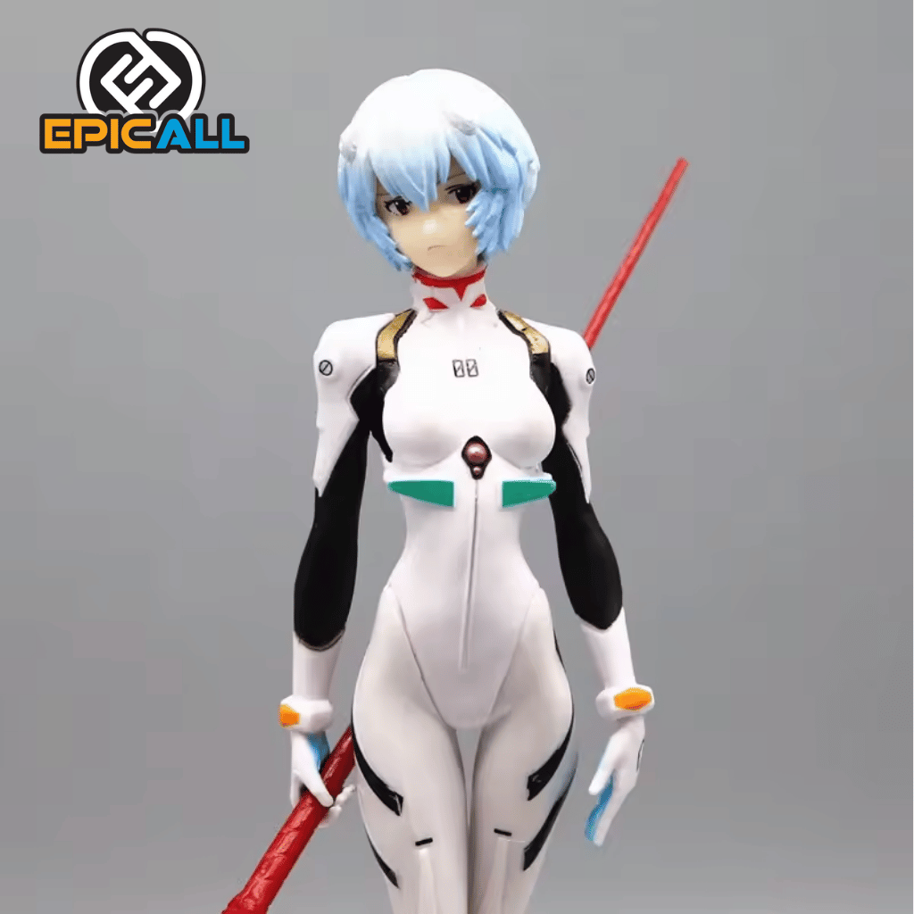 Figura Estatua Rei Ayanami C/ Lanza De Longinus 22cm - Evangelion