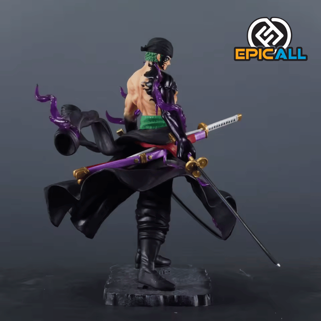 Figura Estatua Roronoa Zoro Wano Dual Blades 25cm
