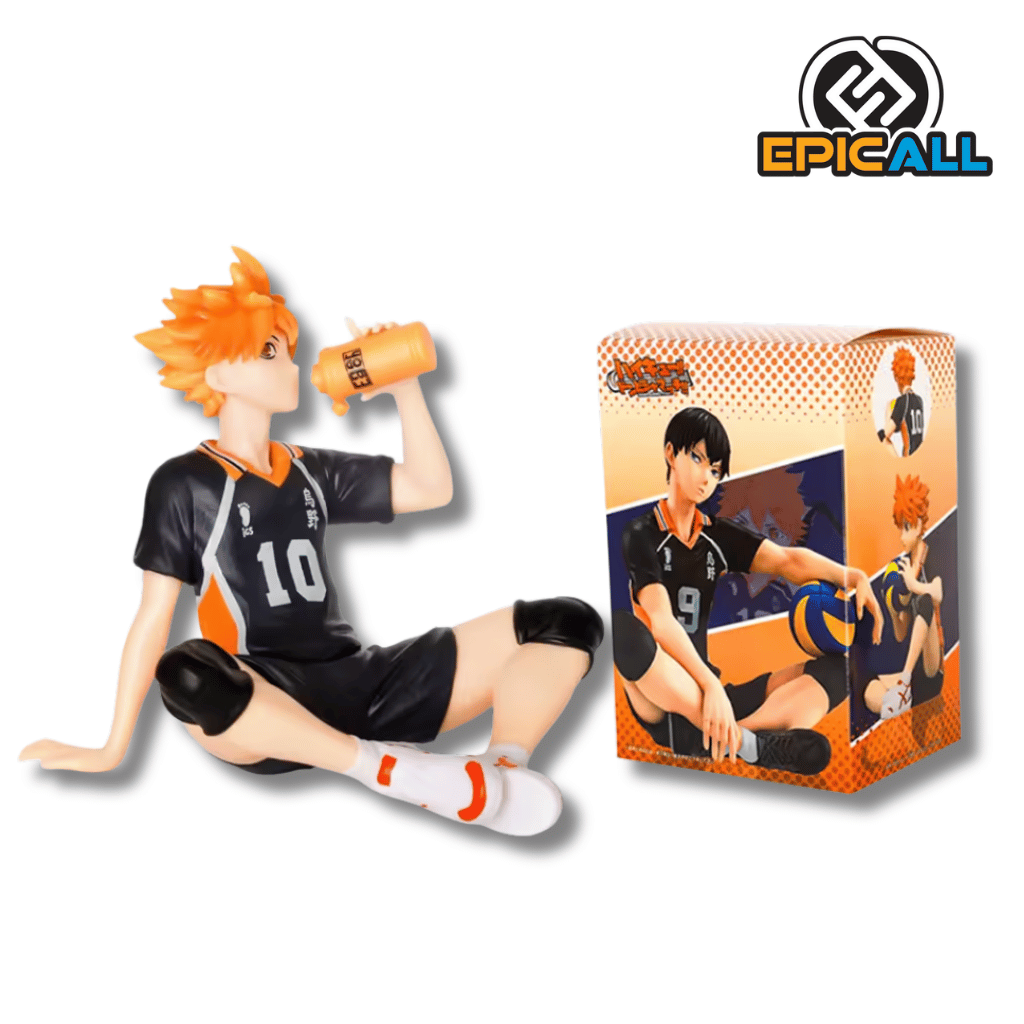 Figura Estatua Shoyo Hinata Sentado 10cm - Haikyuu