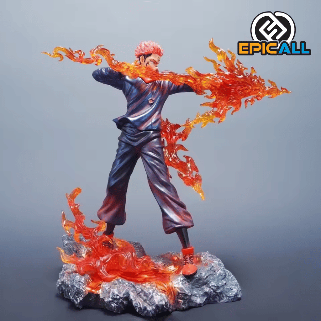 Figura Estatua Sukuna Flecha De Fuego 30cm - Jujutsu Kaisen
