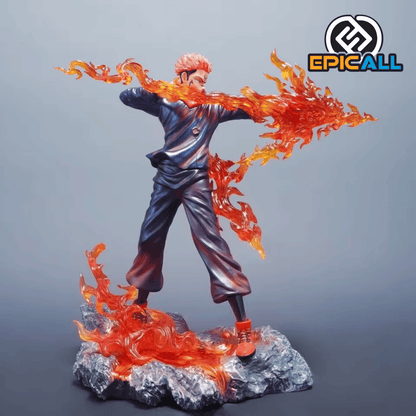 Figura Estatua Sukuna Flecha De Fuego 30cm - Jujutsu Kaisen