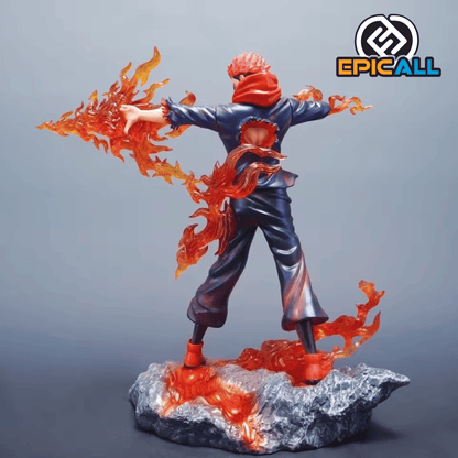 Figura Estatua Sukuna Flecha De Fuego 30cm - Jujutsu Kaisen