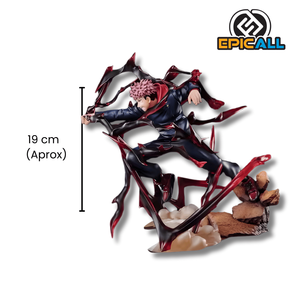 Figura Estatua Yuji Itadori Destello Negro 19cm - Jujutsu Kaisen