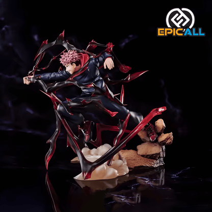 Figura Estatua Yuji Itadori Destello Negro 19cm - Jujutsu Kaisen