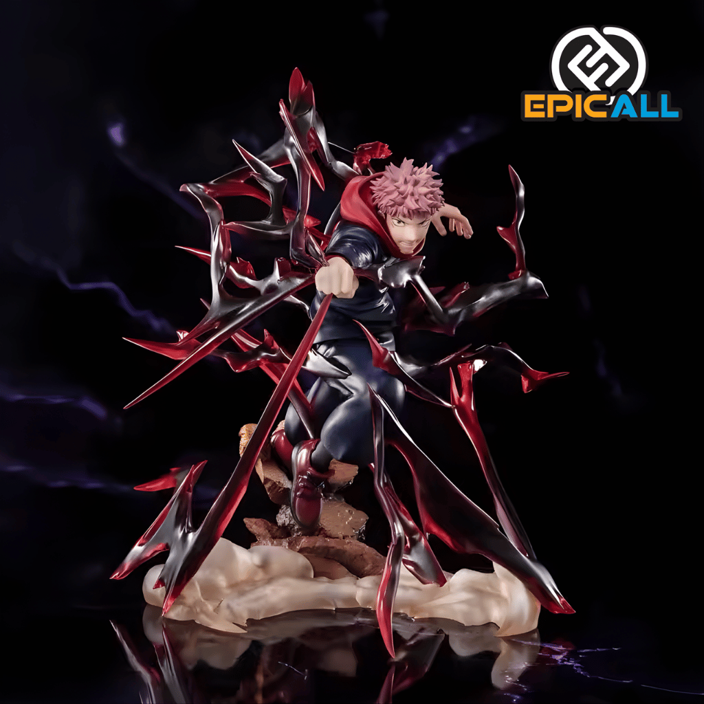 Figura Estatua Yuji Itadori Destello Negro 19cm - Jujutsu Kaisen