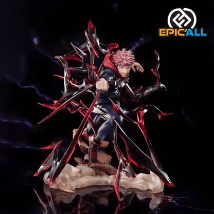 Figura Estatua Yuji Itadori Destello Negro 19cm - Jujutsu Kaisen