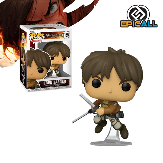 Foto de la figura Funko Pop de tamaño regular de Eren Jaeger #1165