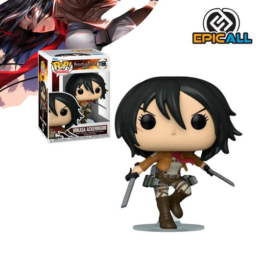 Foto de la figura Funko Pop de tamaño regular de Mikasa Ackermann #1166