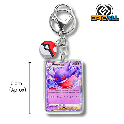 Llavero Acrilico TCG Carta EX Gengar 059/159 (Pokemon)