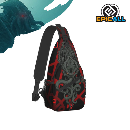 Bolso Cruzado Cthulhu Color Rojo