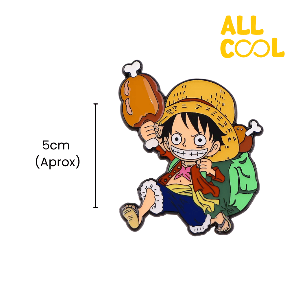 Medidas del pin metalico, 5cm aproximadamente.