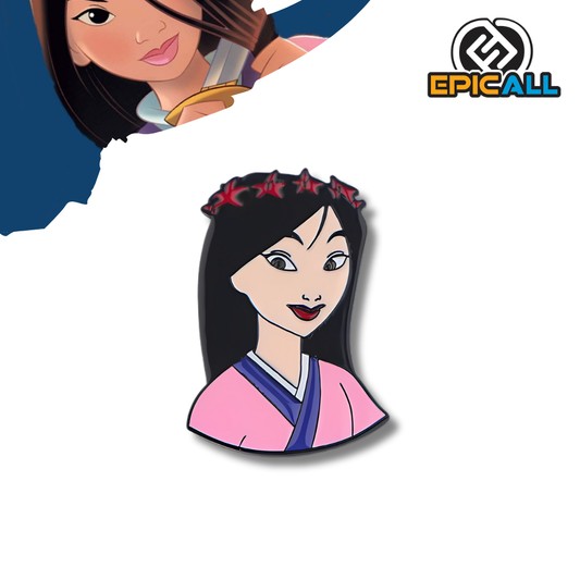 Pin Metálico Mulan: ¡La guerrera más valiente de Disney en tu mochila!