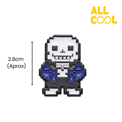 Medidas del pin metalico, 2.8cm aproximadamente.