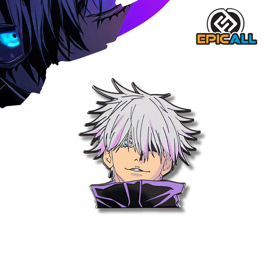 Pin Metálico Gojo Satoru Hollow: ¡La oscuridad de Gojo en tu mochila!