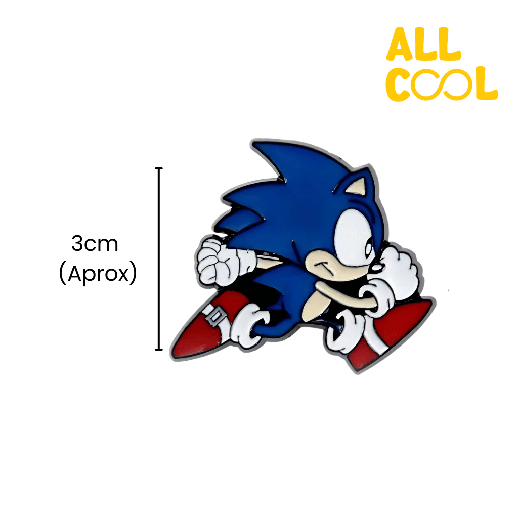 Pin Metalico Sonic The Hedgehog Corriendo #315